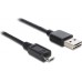 POWERTECH Καλώδιο USB 2.0 σε USB Micro, Dual Easy USB, 1m, Black Computers & Office